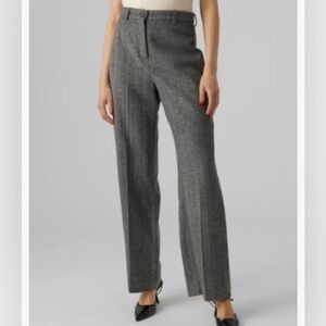 NWT Vero Moda herringbone wool trousers